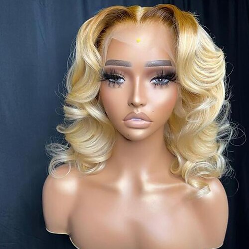 

Remy Human Hair 13x4 Lace Front Wig Free Part Brazilian Hair Straight Blonde Multi-color Wig 130% 150% Density with Baby Hair Natural Hairline 100% Virgin Glueless Pre-Plucked For Women wigs for