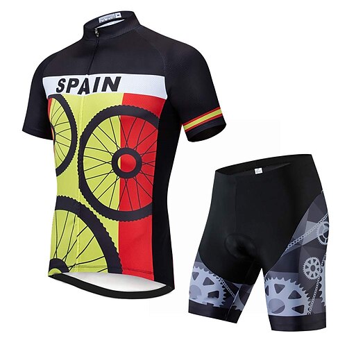 Men's Short Sleeve Cycling Jersey with Bib Shorts Blue Bike 3D Pad Breathable Quick Dry Sports Graphic Clothing Apparel
Men's Short Sleeve Cycling Jersey with Bib Shorts Blue Bike 3D Pad Breathable Quick Dry Sports Graphic Clothing Apparel