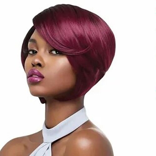 Human Hair 13x4x1 T Part Lace Front Wig Side Part Brazilian Hair Straight Black Burgundy Multi-color Wig 130% Density with Baby Hair Glueless Pre-Plucked For Women wigs for black women Short Human
Human Hair 13x4x1 T Part Lace Front Wig Side Part Brazilian Hair Straight Black Burgundy Multi-color Wig 130% Density with Baby Hair Glueless Pre-Plucked For Women wigs for black women Short Human
