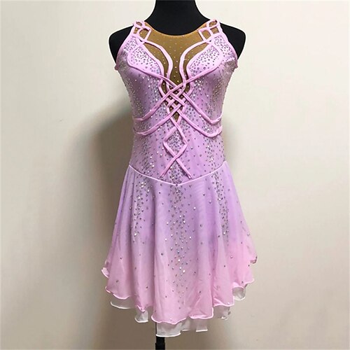 Figure Skating Dress Women's Girls' Ice Skating Dress Rosy Pink High Elasticity Training Competition Skating Wear Crystal / Rhinestone Sleeveless Ice Skating Figure Skating / Winter
Figure Skating Dress Women's Girls' Ice Skating Dress Rosy Pink High Elasticity Training Competition Skating Wear Crystal / Rhinestone Sleeveless Ice Skating Figure Skating / Winter