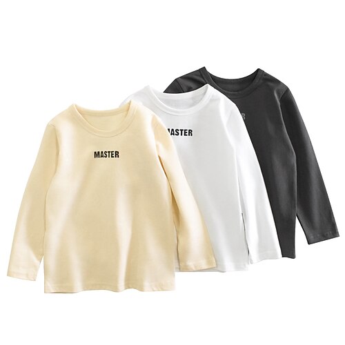 Kids Boys T shirt Letter Outdoor Long Sleeve Active 2-8 Years Winter Dark Gray Beige White
Kids Boys T shirt Letter Outdoor Long Sleeve Active 2-8 Years Winter Dark Gray Beige White