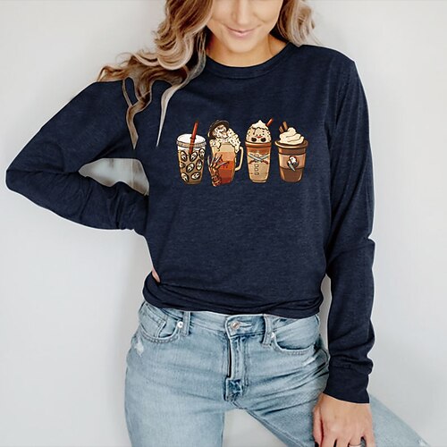Women's T shirt Tee Graphic Letter Halloween Casual Daily T shirt Tee Long Sleeve Print Round Neck Halloween Green Black Blue S
Women's T shirt Tee Graphic Letter Halloween Casual Daily T shirt Tee Long Sleeve Print Round Neck Halloween Green Black Blue S