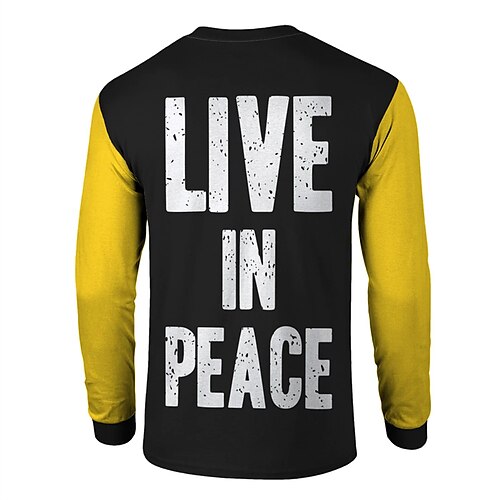 Men's Unisex T shirt Tee 3D Print Graphic Prints Letter Crew Neck Street Daily Print Long Sleeve Tops Basic Casual Big and Tall Sports Black
Men's Unisex T shirt Tee 3D Print Graphic Prints Letter Crew Neck Street Daily Print Long Sleeve Tops Basic Casual Big and Tall Sports Black