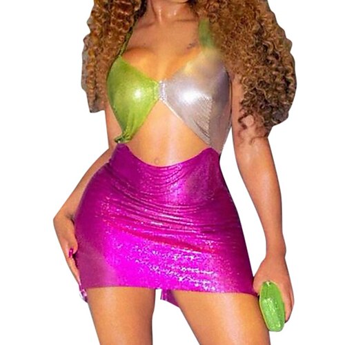 Women's Bodycon Slip Dress Short Mini Dress Fuchsia Sleeveless Color Block Hollow Out Patchwork Spring Summer Spaghetti Strap Fashion Modern Slim 2022 S M L
Women's Bodycon Slip Dress Short Mini Dress Fuchsia Sleeveless Color Block Hollow Out Patchwork Spring Summer Spaghetti Strap Fashion Modern Slim 2022 S M L