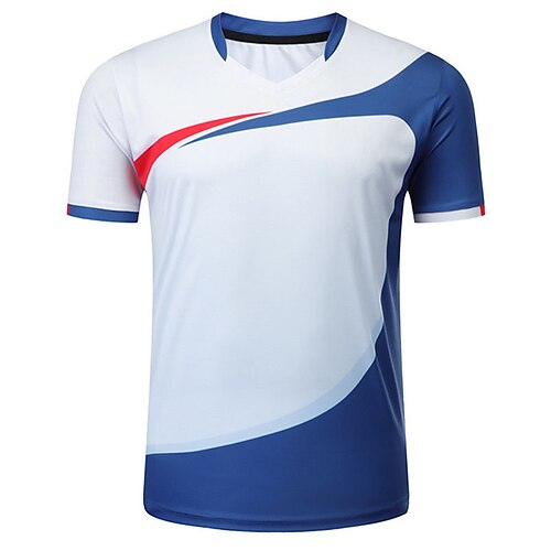 Men's Tennis Shirt Athletic Shirt Breathable Quick Dry Moisture Wicking Short Sleeve T Shirt Regular Fit V Neck Printed Summer Gym Workout Tennis Badminton / Micro-elastic / Lightweight
Men's Tennis Shirt Athletic Shirt Breathable Quick Dry Moisture Wicking Short Sleeve T Shirt Regular Fit V Neck Printed Summer Gym Workout Tennis Badminton / Micro-elastic / Lightweight