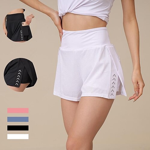 Women's Tennis Skirts Yoga Shorts 2 in 1 Quick Dry Reflective Pocket Design Fitness Gym Workout Skort Bottoms Plus Size
Women's Tennis Skirts Yoga Shorts 2 in 1 Quick Dry Reflective Pocket Design Fitness Gym Workout Skort Bottoms Plus Size