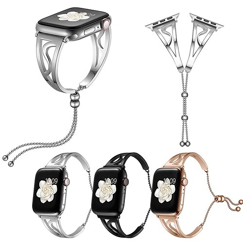 1PC Smart Watch Band Compatible with Apple iWatch Series 8 7 6 5 4 3 2 1 SE Metal Band Jewelry Bracelet for iWatch Smartwatch Strap Wristband Stainless Steel Waterproof Luxury Adjustable
1PC Smart Watch Band Compatible with Apple iWatch Series 8 7 6 5 4 3 2 1 SE Metal Band Jewelry Bracelet for iWatch Smartwatch Strap Wristband Stainless Steel Waterproof Luxury Adjustable