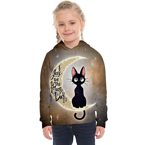Kids Girls' Halloween Hoodie Animal Outdoor 3D Print Long Sleeve Fashion 3-13 Years Winter Yellow
Kids Girls' Halloween Hoodie Animal Outdoor 3D Print Long Sleeve Fashion 3-13 Years Winter Yellow