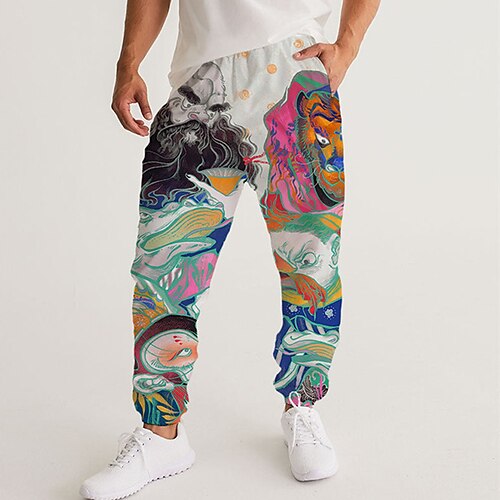 Men's Sweatpants Joggers Trousers Drawstring Side Pockets Elastic Waist Graphic Prints Comfort Breathable Sports Outdoor Casual Daily Streetwear Designer Rainbow Micro-elastic / Elasticity
Men's Sweatpants Joggers Trousers Drawstring Side Pockets Elastic Waist Graphic Prints Comfort Breathable Sports Outdoor Casual Daily Streetwear Designer Rainbow Micro-elastic / Elasticity