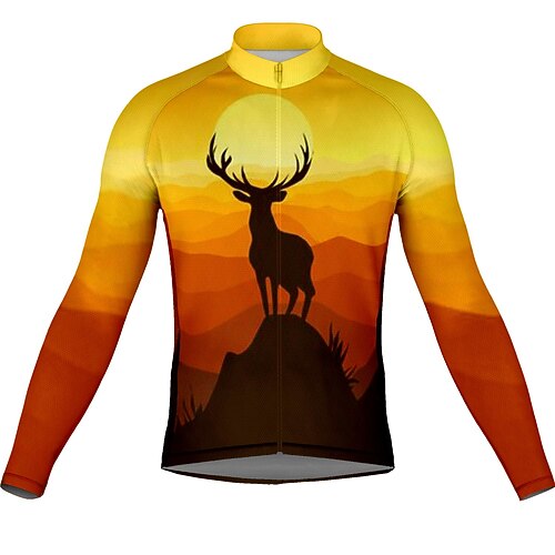 21Grams Men's Cycling Jersey Long Sleeve Bike Top with 3 Rear Pockets Mountain Bike MTB Road Bike Cycling Breathable Quick Dry Moisture Wicking Reflective Strips Yellow Polyester Spandex Sports
21Grams Men's Cycling Jersey Long Sleeve Bike Top with 3 Rear Pockets Mountain Bike MTB Road Bike Cycling Breathable Quick Dry Moisture Wicking Reflective Strips Yellow Polyester Spandex Sports