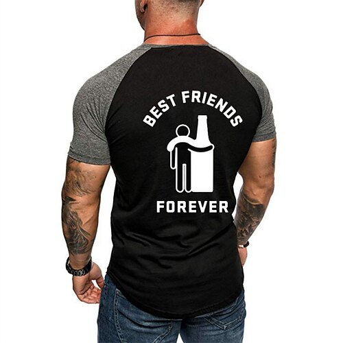 Men's T shirt Tee Hot Stamping Graphic Letter Crew Neck Street Daily Patchwork Print Short Sleeve Tops Designer Casual Fashion Comfortable Black / Summer
Men's T shirt Tee Hot Stamping Graphic Letter Crew Neck Street Daily Patchwork Print Short Sleeve Tops Designer Casual Fashion Comfortable Black / Summer