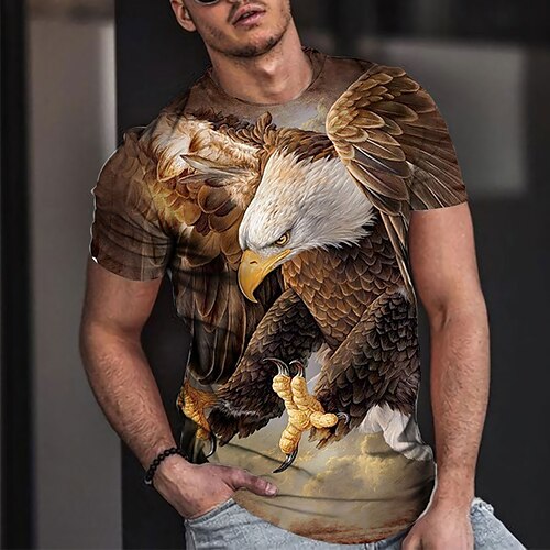 Men's T shirt Tee Tee Graphic Round Neck Brown 3D Print Casual Daily Short Sleeve 3D Print Clothing Apparel Fashion Cool Designer Comfortable / Summer / Summer
Men's T shirt Tee Tee Graphic Round Neck Brown 3D Print Casual Daily Short Sleeve 3D Print Clothing Apparel Fashion Cool Designer Comfortable / Summer / Summer