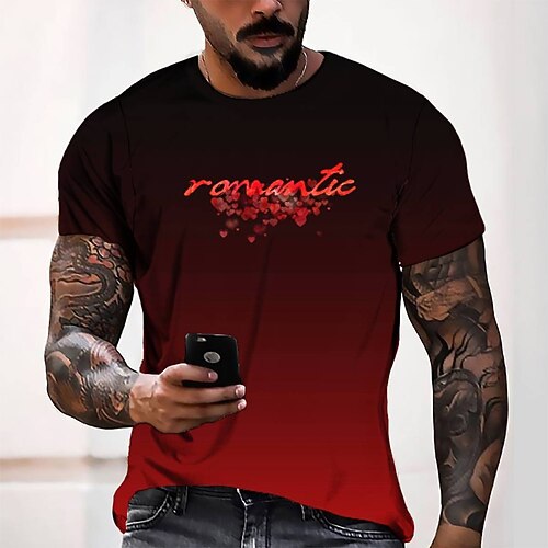 Men's T shirt Tee Tee Graphic Round Neck Red Short Sleeve 3D Print Casual Daily 3D Print Tops Fashion Cool Designer Comfortable / Summer / Summer
Men's T shirt Tee Tee Graphic Round Neck Red Short Sleeve 3D Print Casual Daily 3D Print Tops Fashion Cool Designer Comfortable / Summer / Summer