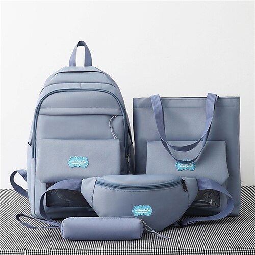 School Backpack Bookbag Solid Color for Student Girls Water Resistant Wear-Resistant Breathable Nylon School Bag Back Pack Satchel 21 inch
School Backpack Bookbag Solid Color for Student Girls Water Resistant Wear-Resistant Breathable Nylon School Bag Back Pack Satchel 21 inch