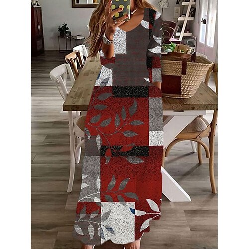 Women's Casual Dress A Line Dress Maxi long Dress Gray Red Long Sleeve Plaid Color Block Pocket Print Fall Winter V Neck Casual Vacation 2022 S M L XL XXL 3XL
Women's Casual Dress A Line Dress Maxi long Dress Gray Red Long Sleeve Plaid Color Block Pocket Print Fall Winter V Neck Casual Vacation 2022 S M L XL XXL 3XL