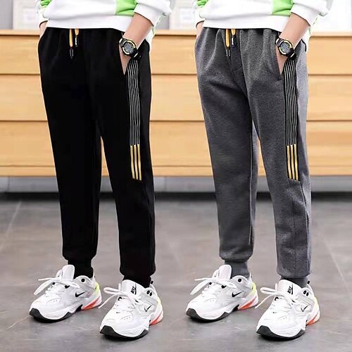 Kids Boys Pants Solid Colored Streetwear Street Cotton 3-13 Years Fall Black Gray
Kids Boys Pants Solid Colored Streetwear Street Cotton 3-13 Years Fall Black Gray