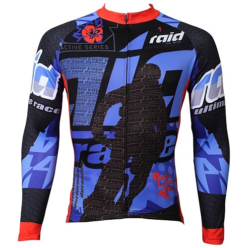 21Grams Men's Cycling Jersey Long Sleeve Bike Top with 3 Rear Pockets Mountain Bike MTB Road Bike Cycling Breathable Quick Dry Moisture Wicking Reflective Strips Black Blue Polyester Spandex Sports
21Grams Men's Cycling Jersey Long Sleeve Bike Top with 3 Rear Pockets Mountain Bike MTB Road Bike Cycling Breathable Quick Dry Moisture Wicking Reflective Strips Black Blue Polyester Spandex Sports