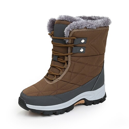 Women's Boots Snow Boots Plus Size Mid Calf Boots Flat Heel Round Toe Sporty Casual Classic Outdoor Walking Shoes PU Leather Chiffon Lace-up Fall Winter Solid Colored Dark Brown Gray Rosy Pink
Women's Boots Snow Boots Plus Size Mid Calf Boots Flat Heel Round Toe Sporty Casual Classic Outdoor Walking Shoes PU Leather Chiffon Lace-up Fall Winter Solid Colored Dark Brown Gray Rosy Pink