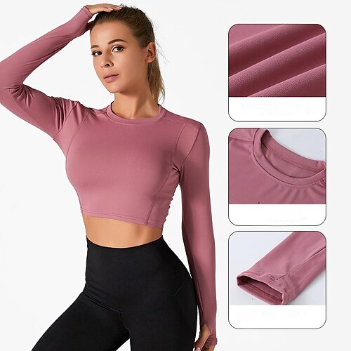 Women's Yoga Top Tank Top 2 in 1 Thumbhole Solid Color Black Blue Yoga Fitness Gym Workout Tank Top Top Long Sleeve Sport Activewear UV Sun Protection Windproof Breathable Micro-elastic Slim
Women's Yoga Top Tank Top 2 in 1 Thumbhole Solid Color Black Blue Yoga Fitness Gym Workout Tank Top Top Long Sleeve Sport Activewear UV Sun Protection Windproof Breathable Micro-elastic Slim