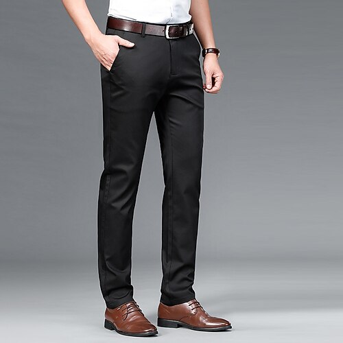 Men's Dress Pants Chinos Trousers Pocket Solid Color Comfort Breathable Business Casual Daily Cotton Blend Fashion Formal Black Grey Stretchy
Men's Dress Pants Chinos Trousers Pocket Solid Color Comfort Breathable Business Casual Daily Cotton Blend Fashion Formal Black Grey Stretchy