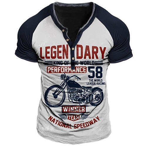 Men's Henley Shirt Tee T shirt Tee 3D Print Graphic Color Block Motorcycle Plus Size Henley Daily Sports Patchwork Button-Down Short Sleeve Tops Designer Basic Casual Classic Black / White / Summer
Men's Henley Shirt Tee T shirt Tee 3D Print Graphic Color Block Motorcycle Plus Size Henley Daily Sports Patchwork Button-Down Short Sleeve Tops Designer Basic Casual Classic Black / White / Summer