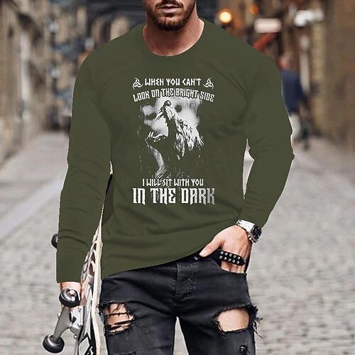 Men's Unisex T shirt Tee Letter Wolf V Neck Green Black Gray Navy Blue Long Sleeve Hot Stamping Outdoor Street Print Tops Basic Sports Designer Simple
Men's Unisex T shirt Tee Letter Wolf V Neck Green Black Gray Navy Blue Long Sleeve Hot Stamping Outdoor Street Print Tops Basic Sports Designer Simple