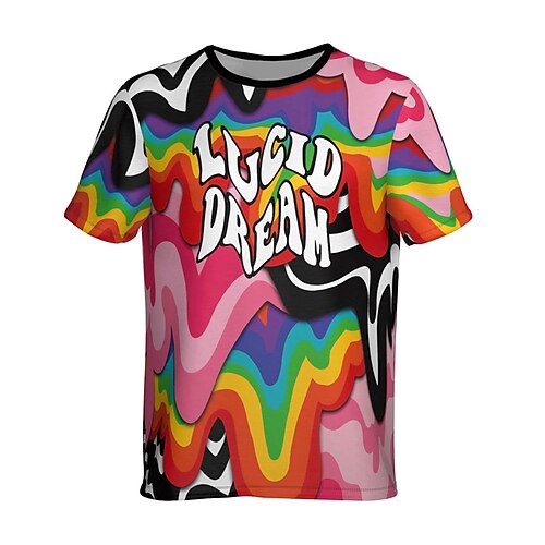 Men's Unisex T shirt Tee 3D Print Rainbow Graphic Prints Crew Neck Street Daily Print Short Sleeve Tops Casual Classic Big and Tall Sports Rainbow / Summer
Men's Unisex T shirt Tee 3D Print Rainbow Graphic Prints Crew Neck Street Daily Print Short Sleeve Tops Casual Classic Big and Tall Sports Rainbow / Summer