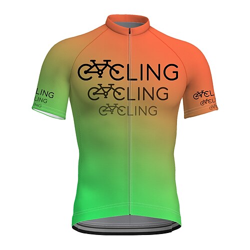 21Grams Men's Cycling Jersey Short Sleeve Bike Top with 3 Rear Pockets Mountain Bike MTB Road Bike Cycling Breathable Quick Dry Moisture Wicking Reflective Strips Green Graphic Gradient Polyester
21Grams Men's Cycling Jersey Short Sleeve Bike Top with 3 Rear Pockets Mountain Bike MTB Road Bike Cycling Breathable Quick Dry Moisture Wicking Reflective Strips Green Graphic Gradient Polyester