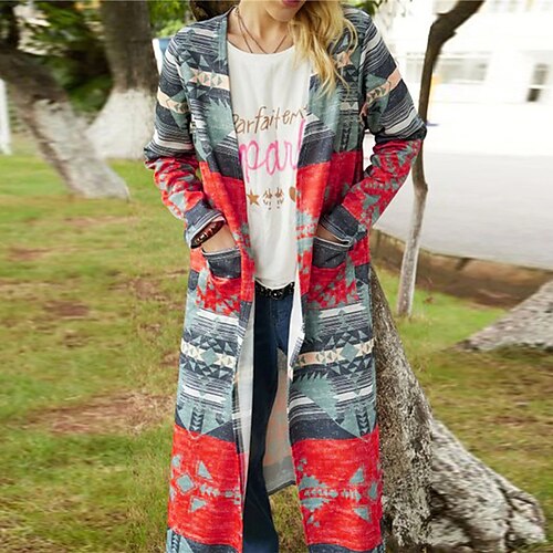 Women's Casual Jacket Warm Breathable Outdoor Daily Wear Vacation Going out Pocket Print Open Front Collarless Active Artistic Comfortable Street Style Geometric Regular Fit Outerwear Long Sleeve
Women's Casual Jacket Warm Breathable Outdoor Daily Wear Vacation Going out Pocket Print Open Front Collarless Active Artistic Comfortable Street Style Geometric Regular Fit Outerwear Long Sleeve