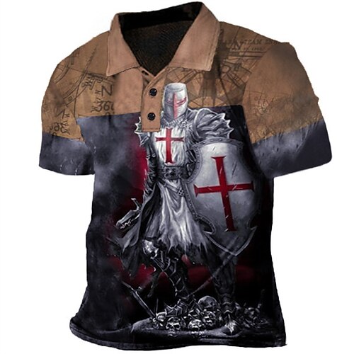Men's Golf Shirt 3D Print Soldier Turndown Street Daily 3D Button-Down Short Sleeve Tops Casual Fashion Breathable Comfortable Green Blue Red / Beach
Men's Golf Shirt 3D Print Soldier Turndown Street Daily 3D Button-Down Short Sleeve Tops Casual Fashion Breathable Comfortable Green Blue Red / Beach