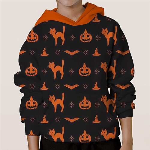 Kids Boys Halloween Hoodie Pumpkin Outdoor 3D Print Long Sleeve Pocket Active 3-13 Years Winter Black
Kids Boys Halloween Hoodie Pumpkin Outdoor 3D Print Long Sleeve Pocket Active 3-13 Years Winter Black