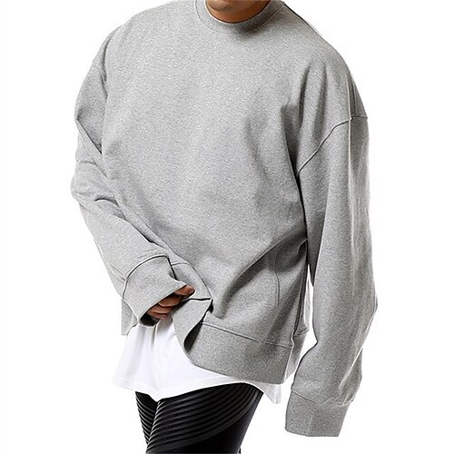 Men's Sweatshirt Pullover Solid Color Daily Holiday Going out non-printing Streetwear Casual Hoodies Sweatshirts Long Sleeve Black Light Grey
Men's Sweatshirt Pullover Solid Color Daily Holiday Going out non-printing Streetwear Casual Hoodies Sweatshirts Long Sleeve Black Light Grey