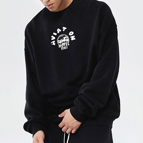 Men's Sweatshirt Pullover Graphic Letter Print Daily Holiday Going out Hot Stamping Cotton Basic Streetwear Hoodies Sweatshirts Long Sleeve White Black
Men's Sweatshirt Pullover Graphic Letter Print Daily Holiday Going out Hot Stamping Cotton Basic Streetwear Hoodies Sweatshirts Long Sleeve White Black