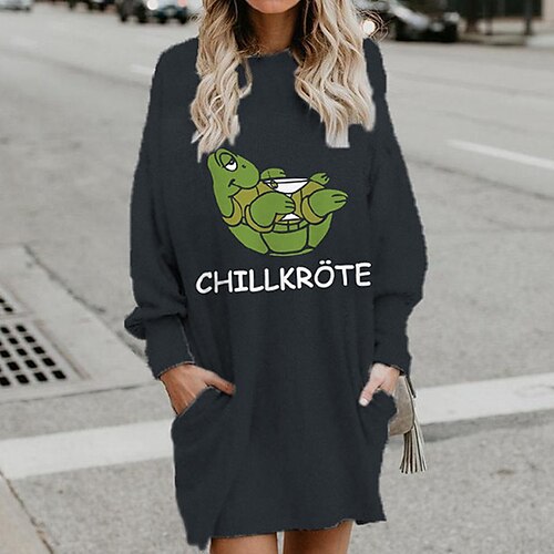 Women's Shift Dress Short Mini Dress Gray Long Sleeve Print Letter Pocket Print Fall Winter Hooded Casual 2022 S M L XL XXL 3XL
Women's Shift Dress Short Mini Dress Gray Long Sleeve Print Letter Pocket Print Fall Winter Hooded Casual 2022 S M L XL XXL 3XL