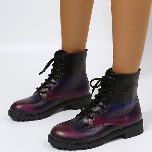 Women's Boots Daily Combat Boots Winter Lace-up Block Heel Round Toe Classic Walking Shoes PU Leather Lace-up Polka Dot Black
Women's Boots Daily Combat Boots Winter Lace-up Block Heel Round Toe Classic Walking Shoes PU Leather Lace-up Polka Dot Black