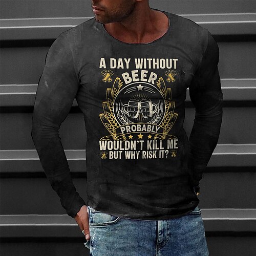Men's T shirt Tee Tee Graphic Round Neck Black Army Green Brown Navy Blue Long Sleeve 3D Print Casual Daily Print Tops Fashion Designer Comfortable Big and Tall
Men's T shirt Tee Tee Graphic Round Neck Black Army Green Brown Navy Blue Long Sleeve 3D Print Casual Daily Print Tops Fashion Designer Comfortable Big and Tall