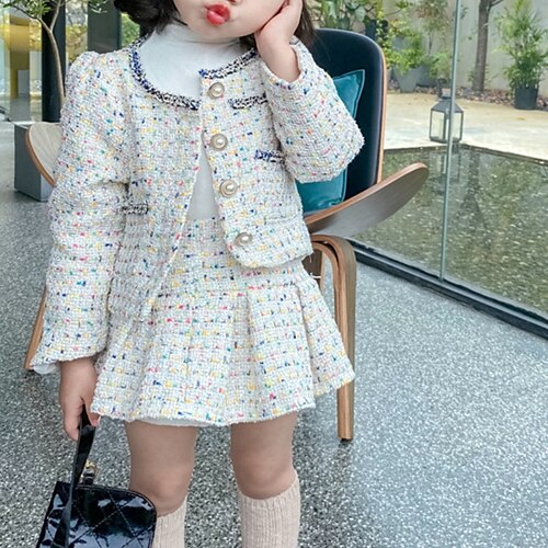 Kids Girls' Clothing Set 2 Pieces Long Sleeve White Pink Solid Color School Daily Sweet 2-6 Years
Kids Girls' Clothing Set 2 Pieces Long Sleeve White Pink Solid Color School Daily Sweet 2-6 Years