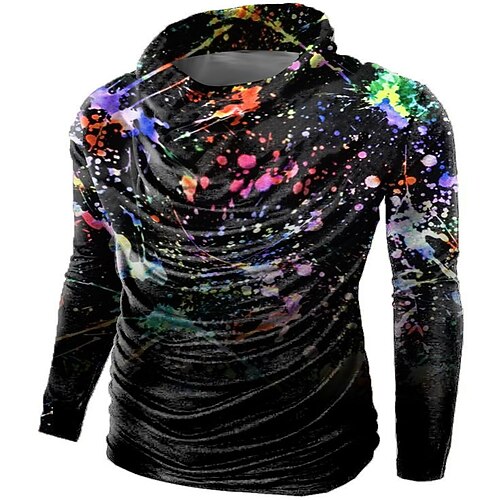 Men's Unisex T shirt Tee 3D Print Color Block Graphic Prints Turtleneck Daily Holiday Print Long Sleeve Tops Casual Big and Tall Black
Men's Unisex T shirt Tee 3D Print Color Block Graphic Prints Turtleneck Daily Holiday Print Long Sleeve Tops Casual Big and Tall Black