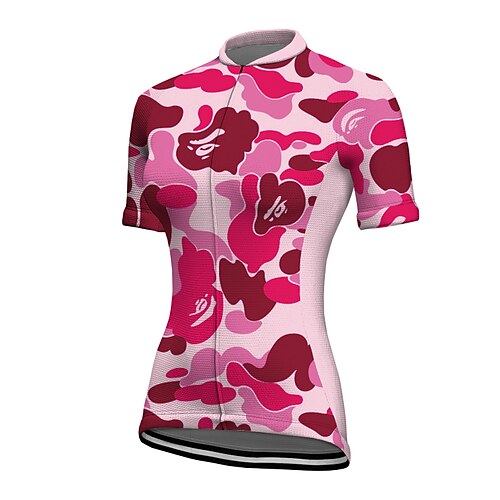 21Grams Women's Cycling Jersey Short Sleeve Bike Jacket Tracksuit Jersey with 3 Rear Pockets Mountain Bike MTB Road Bike Cycling Breathable Quick Dry Reflective Strips Rosy Pink Graphic Patterned
21Grams Women's Cycling Jersey Short Sleeve Bike Jacket Tracksuit Jersey with 3 Rear Pockets Mountain Bike MTB Road Bike Cycling Breathable Quick Dry Reflective Strips Rosy Pink Graphic Patterned