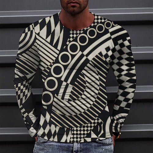 Men's T shirt Tee Tee Graphic Round Neck Black Long Sleeve 3D Print Casual Daily Print Tops Fashion Designer Comfortable Big and Tall
Men's T shirt Tee Tee Graphic Round Neck Black Long Sleeve 3D Print Casual Daily Print Tops Fashion Designer Comfortable Big and Tall