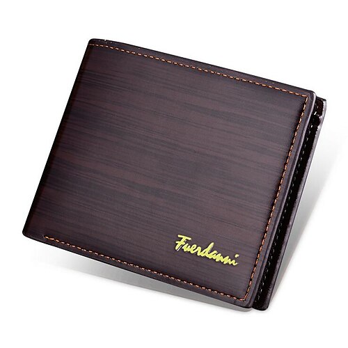 Men's Wallet Bi-fold PU Leather Stripes Shopping Formal Office & Career Dark Coffee Dark Blue Coffee
Men's Wallet Bi-fold PU Leather Stripes Shopping Formal Office & Career Dark Coffee Dark Blue Coffee
