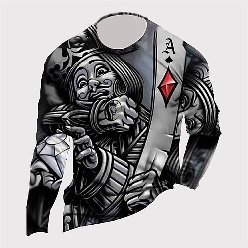 Men's Unisex T shirt Tee Cartoon Graphic Prints Crew Neck Dark Gray Long Sleeve 3D Print Outdoor Street Print Tops Basic Sports Designer Casual
Men's Unisex T shirt Tee Cartoon Graphic Prints Crew Neck Dark Gray Long Sleeve 3D Print Outdoor Street Print Tops Basic Sports Designer Casual