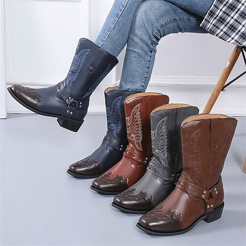 Large size women's boots Europe and the United States independent station western cowboy boots embroidered leather boots hollow laser square toe rider boots
Large size women's boots Europe and the United States independent station western cowboy boots embroidered leather boots hollow laser square toe rider boots