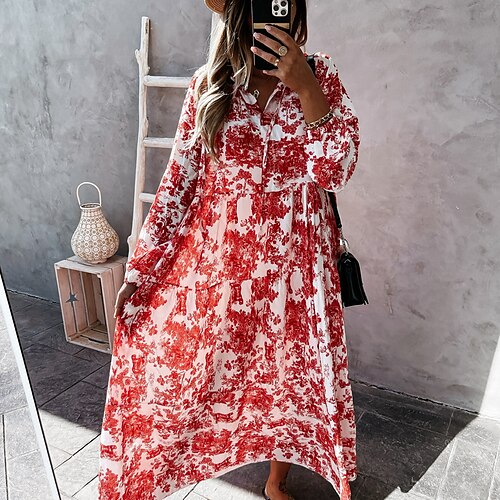 Damen Schaukelkleid Blumenkleid Rote Grau Langarm Schneeflocke Bedruckt Winter Herbst V Ausschnitt Lockere Passform 2022 S M L XL XXL
Damen Schaukelkleid Blumenkleid Rote Grau Langarm Schneeflocke Bedruckt Winter Herbst V Ausschnitt Lockere Passform 2022 S M L XL XXL