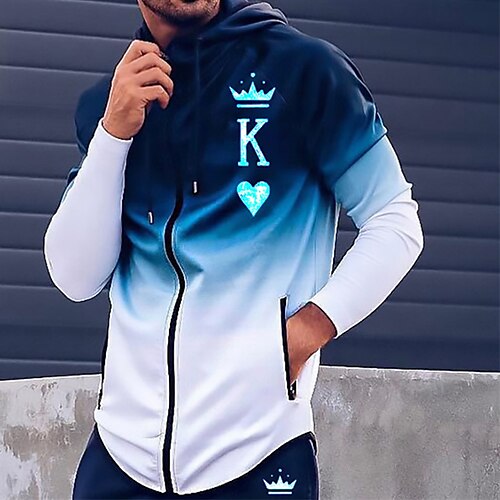 Men's Unisex Full Zip Hoodie Jacket Graphic Prints Letter Zipper Print Daily Sports 3D Print Designer Casual Hoodies Sweatshirts Blue
Men's Unisex Full Zip Hoodie Jacket Graphic Prints Letter Zipper Print Daily Sports 3D Print Designer Casual Hoodies Sweatshirts Blue