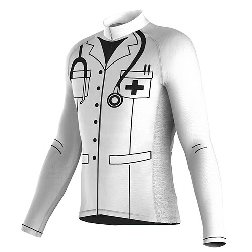 21Grams Men's Cycling Jersey Long Sleeve Bike Top with 3 Rear Pockets Mountain Bike MTB Road Bike Cycling Breathable Quick Dry Moisture Wicking Reflective Strips White Blue Graphic Polyester Spandex
21Grams Men's Cycling Jersey Long Sleeve Bike Top with 3 Rear Pockets Mountain Bike MTB Road Bike Cycling Breathable Quick Dry Moisture Wicking Reflective Strips White Blue Graphic Polyester Spandex