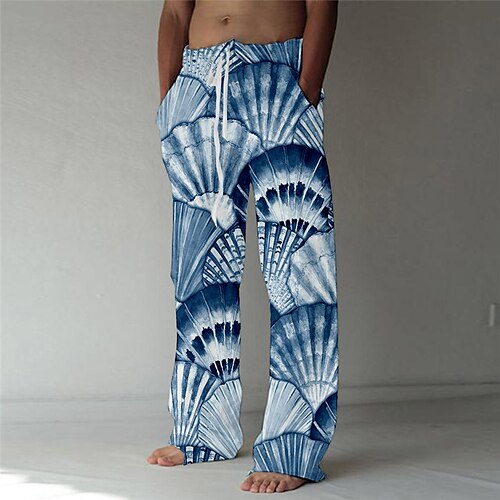 Men's Trousers Beach Pants Pocket Drawstring Elastic Waist Graphic Prints Comfort Breathable Casual Daily Holiday Streetwear Designer Blue / Elasticity
Men's Trousers Beach Pants Pocket Drawstring Elastic Waist Graphic Prints Comfort Breathable Casual Daily Holiday Streetwear Designer Blue / Elasticity