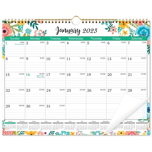 Calendar 2023 - Wall Calendar 2023 12 Month January 2023 to December 2023 14.8 x 11.4 Inches 12 Months Calendar with Ample Blocks for Writing Right Size for Hang on Home and Office
Calendar 2023 - Wall Calendar 2023 12 Month January 2023 to December 2023 14.8 x 11.4 Inches 12 Months Calendar with Ample Blocks for Writing Right Size for Hang on Home and Office