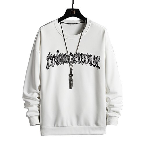 Men's Sweatshirt Pullover Graphic Letter Print Daily Holiday Going out Hot Stamping Casual Streetwear Hoodies Sweatshirts White Black Light gray
Men's Sweatshirt Pullover Graphic Letter Print Daily Holiday Going out Hot Stamping Casual Streetwear Hoodies Sweatshirts White Black Light gray