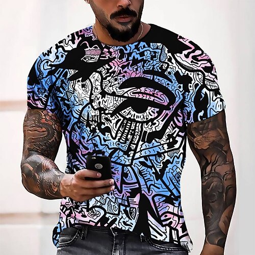 Men's T shirt Tee Tee Graphic Round Neck Rainbow Short Sleeve 3D Print Casual Daily 3D Print Tops Fashion Cool Designer Comfortable / Summer / Summer
Men's T shirt Tee Tee Graphic Round Neck Rainbow Short Sleeve 3D Print Casual Daily 3D Print Tops Fashion Cool Designer Comfortable / Summer / Summer